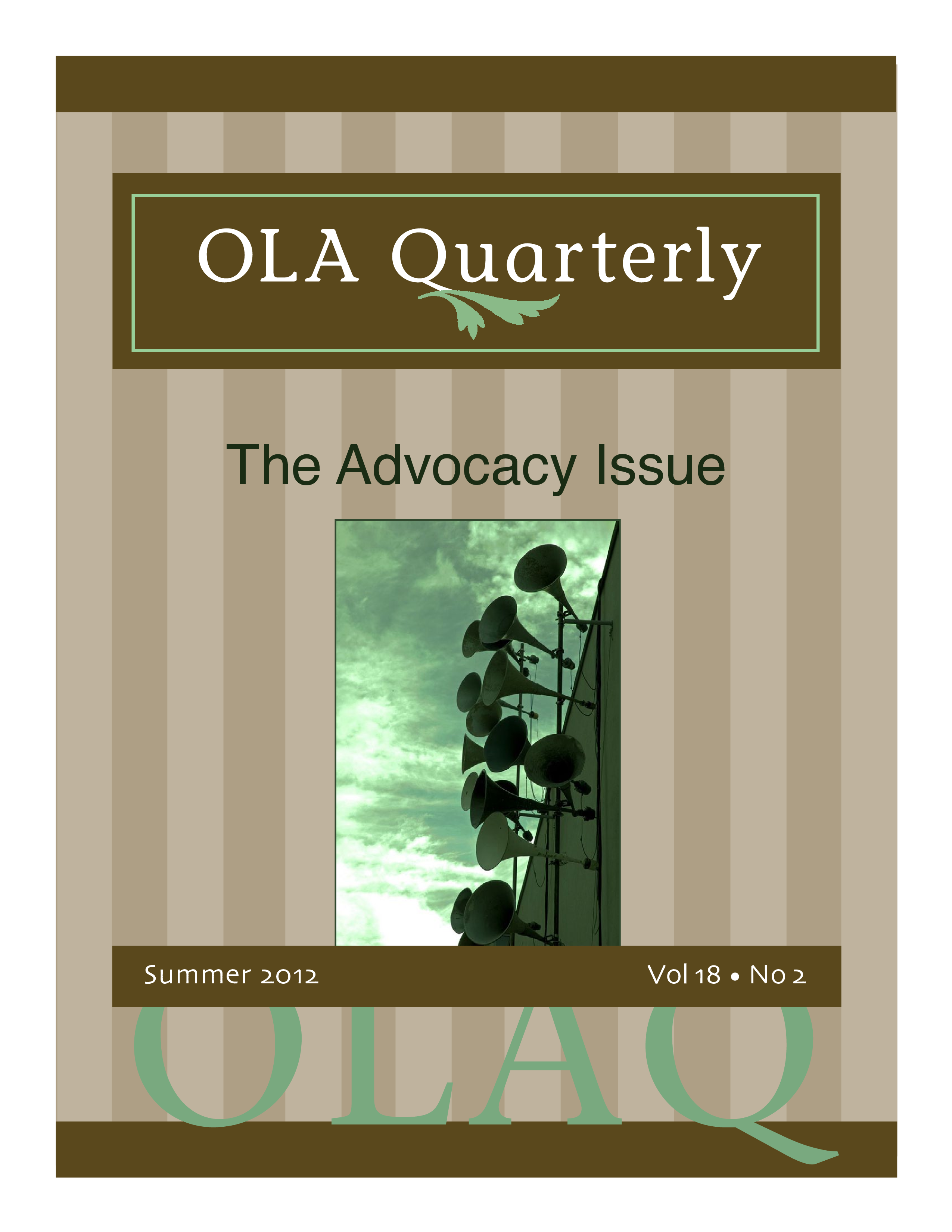 					View Vol. 18 No. 2 (2012): The Advocacy Issue
				
